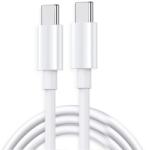 Flippy Cablu de Date pentru Telefon, Flippy, Cablu TYPE-C to TYPE-C Universal, Compatibil cu iOS si Android, Power Delivery 65W 130 cupru, 1 M, Simplu, Alb (162364)