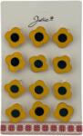 Flippy Set 12 Brose Martisor pentru Copii, Jolie, Model Floare, Galben (128195)