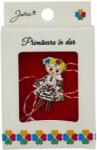 Jolie Martisor Brosa Mica in Cutie, Jolie, Design cu Mesaj, Dimensiune 2.5-3 cm, Material Metal, Model Traditional Fetita (164913)