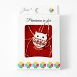 Flippy Martisor Brosa Mica in Cutie, Jolie, Dimensiune Brosa 2, 5-3 cm, Material Metal, Model Bufnita Traditionala, Multicolor (134776)