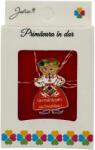 Jolie Martisor Brosa Mica in Cutie, Jolie, Design cu Mesaj, Dimensiune 2.5-3 cm, Material Metal, Model Fata Traditional (164920)