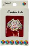 Jolie Martisor Brosa Mica in Cutie, Jolie, Design cu Mesaj, Dimensiune 2.5-3 cm, Material Metal, Model Ie Traditionala (164930)