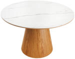 Invicta interior Masa de dining UNIQUE din lemn de stejar si blat ceramic, 120 cm (45143)