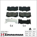 ZIMMERMANN Set placute frana ZIMMERMANN 22353.180. 1 (22353.180.1)