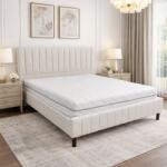 SaltSib Saltea ortopedica Astral Standard Spring 180x200x25 cm, arcuri Bonell, husa detasabila tricot, hipoalergenica, fermitate tare Saltea