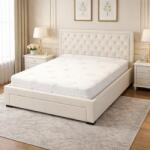 SaltSib Saltea ortopedica Magic Micro One 180x200x23 cm, arcuri pocket, 7 zone confort, husa detasabila tricot, fermitate medie Saltea