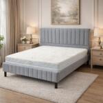 SaltSib Saltea ortopedica Holiday Perfect Dream 180x200x25 cm, arcuri pocket, 7 zone confort, spuma memory, husa detasabila, fermitate medie Saltea