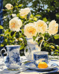 Ideyka Festés számok szerint - Elegáns teaparti 40x50 cm