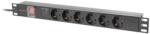 Lanberg Unitate Alimentare Pdu 19", 6 Prize Ng (PDU-06F-0200-IEC-BK)