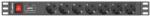 Lanberg Unitate Alimentare Pdu 19", 7 Prize Ng (PDU-07F-0200-IEC-BK)