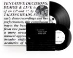 Talking Heads - TENTATIVE DECISIONS (140 GR 12" +40 GR 7"-LTD. ) - Vinyl (0349780953)