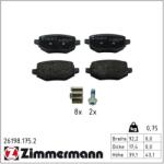 ZIMMERMANN Set placute frana ZIMMERMANN 26198.175. 2 (26198.175.2)