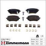ZIMMERMANN Set placute frana ZIMMERMANN 22861.180. 2 (22861.180.2)