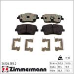 ZIMMERMANN Set placute frana ZIMMERMANN 26126.185. 2 (26126.185.2)