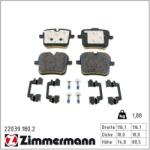 ZIMMERMANN Set placute frana ZIMMERMANN 22039.180. 2 (22039.180.2)