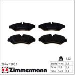 ZIMMERMANN Set placute frana ZIMMERMANN 20747.200. 1 (20747.200.1)