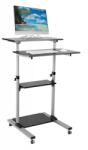 Techly Birou mobil Techly pentru Laptop/PC, ICA-TBTPM-3, Negru/Argintiu (ICA-TBTPM-3)