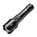 COBA Akkumulátoros elemlámpa CB-X89 /zoom, 9800 mAh, fém, LCD/ (CB-X89)