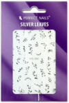 Perfect Nails Körömmatrica - Silver Leaves