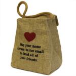 EMC ONSHOP Opritor pentru Usa din Iuta si Bumbac, fara umplutura, "May your home always be (DoorSt-08)