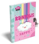 LIZZY Emlékkönyv, lakattal, A5, keményfedeles, LIZZYSULI, Lollipop Rainbow (7490225001) - fodicoaruhaz