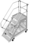 KRAUSE Stabilo Gurítható lépcső dobogóval (könnyűfém) 60° - 800mm 6 fokos (828859) - profiletra
