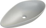 CeraStyle OLIVE - PULTRA ültethető - Top Counter - porcelán mosdó - MATT SZÜRKE - 60 x 35 cm (OC051H51W133) - watermarkt