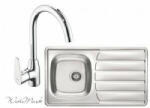 Alveus ZOOM-30 beépíthető mosogatótálca + Ferro íves csaptelep (1098773+BAG4)