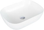 Eros SMILE 3 - PULTRA ültethető - Top Counter - porcelán mosdó - MATT FEHÉR - 46, 5 x 32, 5 x 13 cm (82MB6255) - watermarkt