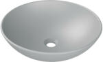 CeraStyle ZERO - PULTRA ültethető - Top Counter - porcelán mosdó - O - MATT SZÜRKE - Ø 46 cm (OC052E81W13) - watermarkt