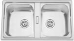 Rodi URBAN-86-TWIN Extra mély kétmedencés rozsdamentes mosogató - 86x50 cm (RODIURBAN-86-TWIN-2B)