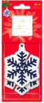AROMA Car 3D Home Snowflake Navy Blue