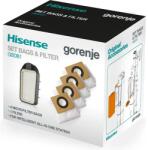 Hisense GBDB1 - 4db mikroszűrős porzsák, bemeneti motorszűrővel Hisense 742336 HVC676451DA - 4 db porzsák + 1 db szűrő (porgyűjtő állomáshoz) (744206)