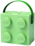 LEGO® Cutie sandwich LEGO 2x2 verde cu maner, din polipropilena (40240005)