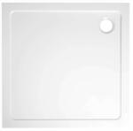 SAPHO - Cădiță de duș TECMI 90x90x3 cm, albă PQ009 (PQ009)