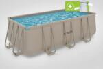VirtuFit Piscina dreptunghiulara VirtuFit 400 x 200 x 122 cm - Beige- cu sistem filtrare inclus Piscina