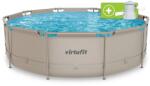VirtuFit Piscina VirtuFit rotunda Ø366 x 100 cm - Beige - cu sistem filtrare inclus Piscina