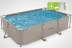 VirtuFit Piscina dreptunghiulara VirtuFit 300 x 210 x 66 cm - Beige - cu sistem filtrare inclus Piscina