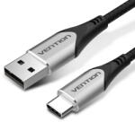 Vention Cablu Date si Incarcare Vention Cotton Braided USB 2.0 3A 2m Negru (6922794747074)