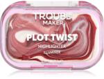 Trouble Maker Plot Twist Cream Highlight iluminator solid cremos culoare Earth Turnt Bronze 2.5 g