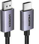 UGREEN Cablu de date UGREEN DP123, DisplayPort tata la HDMI tata, 4K, 30Hz, 1.5m, Negru (6941876238415)
