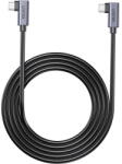 Unitek Cablu Date si Incarcare UNITEK C14147ABK01-1m USB C 90°/90° PD 100W Negru (4894160057716)