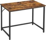 VASAGLE Birou modern industrial 100x50 cm, maro rustic, structură oț (LWD41XV1)