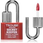 Trouble Maker Secret Keeper Lip Gloss Stain ajakszínező a hosszan tartó hatásért árnyalat Shifty Biz Rose Nude 5 ml