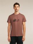 Icebreaker Merino Blend Core SS Tee Canoe Companions férfi funkcionális póló XL / téglavörös