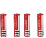 Depox 4 db Depox® akkumulátor készlet, GH 18650, 6800 mAh, 3, 7 V, Li-ion, piros (G145+G145+G145+G145)