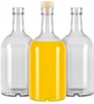 Bimberek üvegpalack 500 ml, szintetikus parafával, 19, 5x8 cm, ideális borhoz és alkoholos italokhoz (ZES000416)
