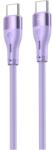 Tellur Cablu silicon Tellur Type-C to Type-C, 3A, PD60W, 1m, Mov (TLL155531) - evomag