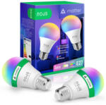 NOUS P3 - RGB LED okos izzó, E27 foglalat, Tuya Wi-FI, Matter kompatibilis (2 db-os csomag) (NOUS P3 2PACK)