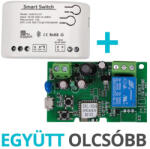 SmartWise 85V-250V - okos relé modul, 1 áramkörös, AC, NO/NC, Wi-Fi, Bluetooth, védőtokban (85250V-1BTBOX)